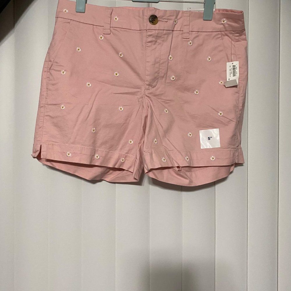 old navy pink with little flower details shirts